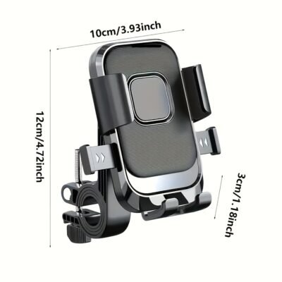 Motorcycle Phone Mount with Magnetic Design, Extendable and Rainproof, ABS Material