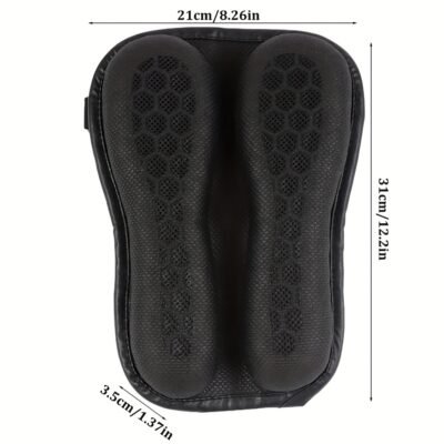Motorcycle Seat Cushion Rear Seat Pads 3D Blow Air Cushion Shockproof Breathable Moto Saddle Cushion Slow Rebound Memory Gel Pad