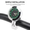Universal Motorcycle Refit Bike 7/8'' 22mm-1'' 25mm Handlebar Mount Clock