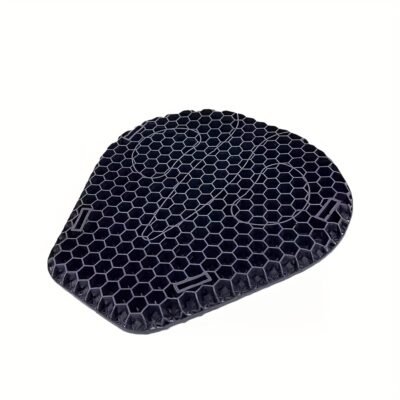 3D Motorcycle Seat Cushion with a Honeycomb Design, High Elasticity, Anti-Slip, Shock-Absorbing, Thickened for Comfort And Pressure Relief During Long Rides