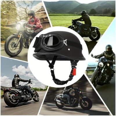 Retro Half Helmet for Motorcyclists