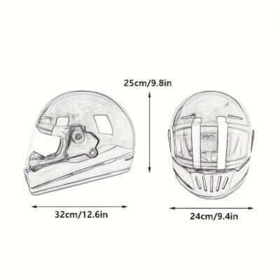 Retro Motorcycle Helmet Full Coverage Helmet for Men and Women in All Seasons