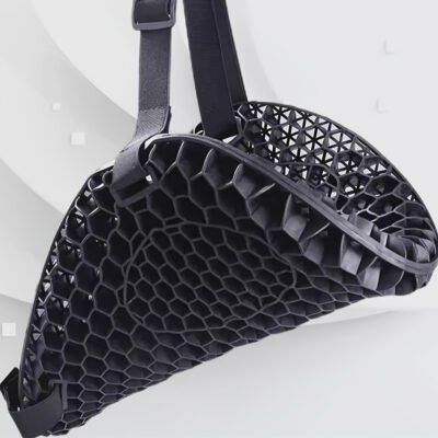 3D Motorcycle Seat Cushion with a Honeycomb Design, High Elasticity, Anti-Slip, Shock-Absorbing, Thickened for Comfort And Pressure Relief During Long Rides